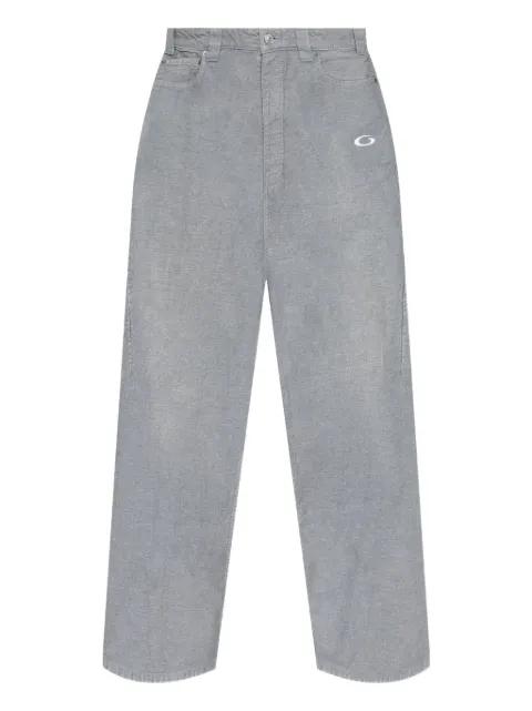 Trompe L'oeil logo-embroidered trousers by BALENCIAGA