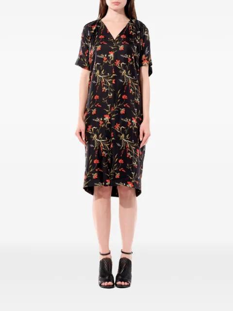 Trompe floral-print midi dress by BALENCIAGA