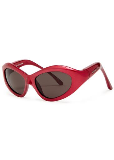 U Mask oval-frame sunglasses by BALENCIAGA