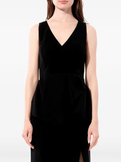 V-neck sleeveless midi dress by BALENCIAGA