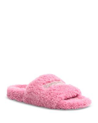 Women's Furry Slide Sandals by BALENCIAGA