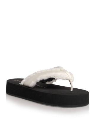 Women's Jet Lag Satin Thong Sandals by BALENCIAGA