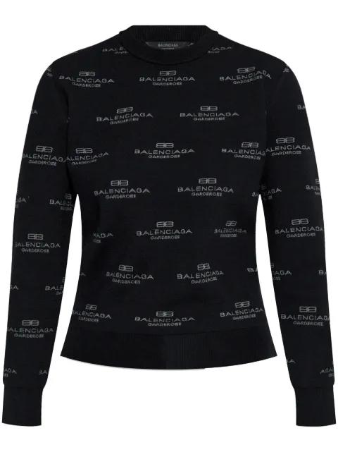 all-over logo-print jumper by BALENCIAGA