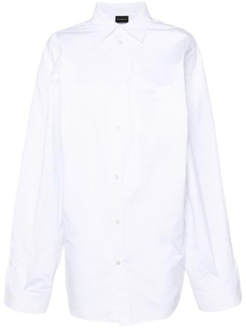 asymmetric poplin shirt by BALENCIAGA