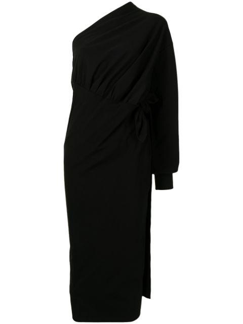asymmetric wrap dress by BALENCIAGA