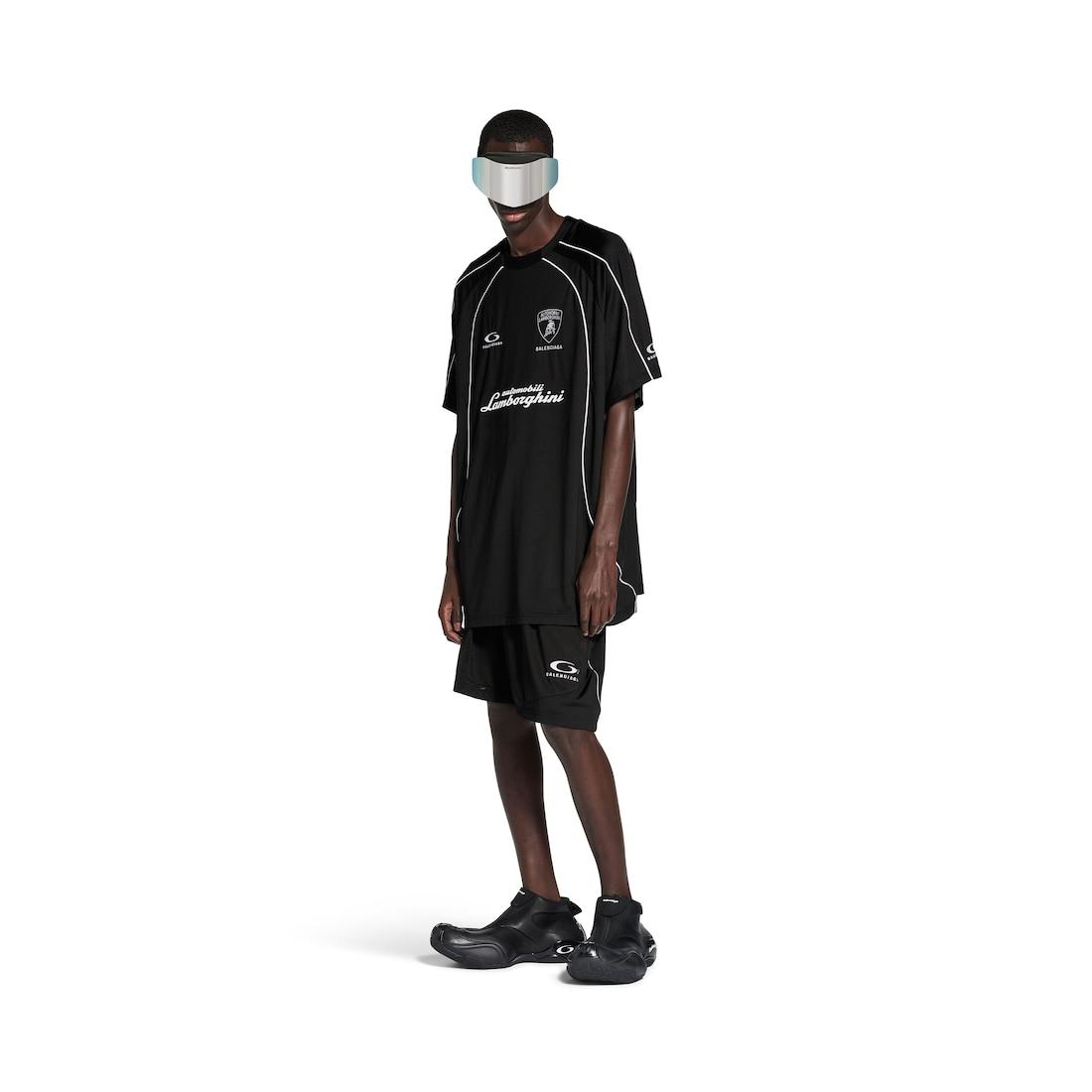 balenciaga i automobili lamborghini oversized soccer t-shirt by BALENCIAGA
