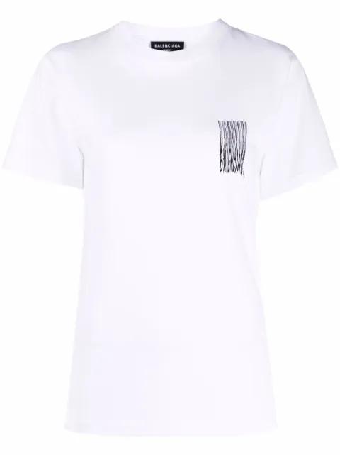 barcode-print T-shirt by BALENCIAGA
