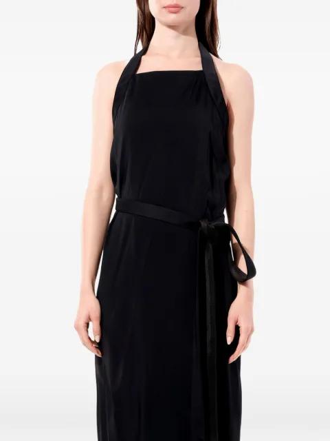belted halterneck maxi dress by BALENCIAGA