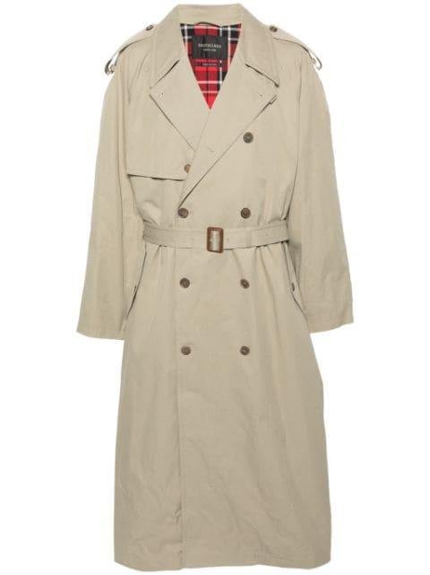 belted maxi trench coat by BALENCIAGA