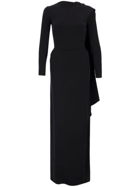 cape-design gown by BALENCIAGA