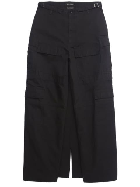 cargo-pockets slit skirt by BALENCIAGA