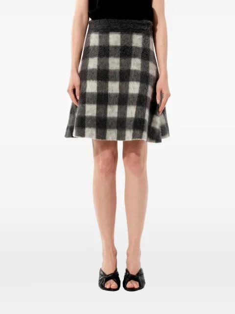 check brushed-finish skirt by BALENCIAGA