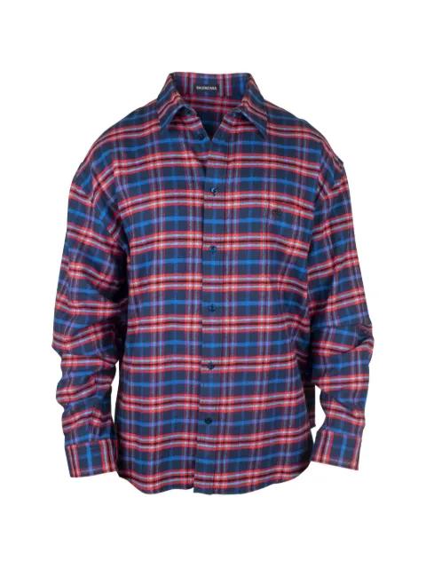 checked chest-pocket shirt by BALENCIAGA