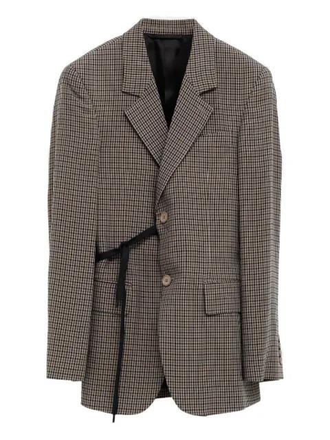 checked tie blazer by BALENCIAGA