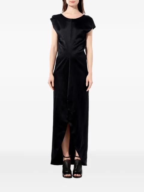 crinkled-effect open-back dress by BALENCIAGA