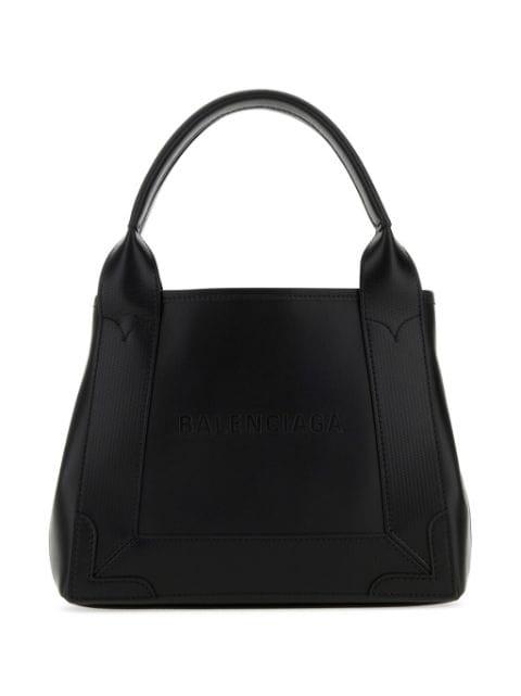 debossed-logo leather tote bag by BALENCIAGA