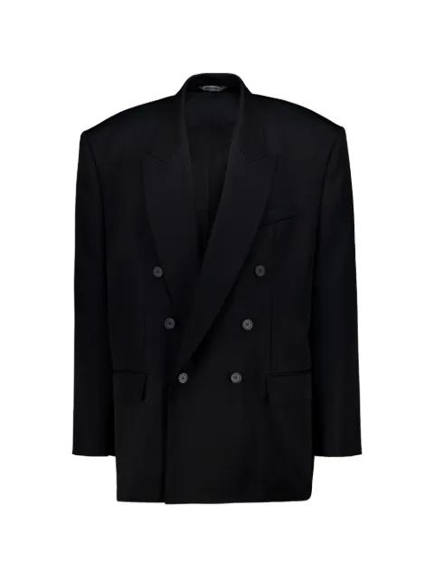 double-breasted wool-gabardine jacket by BALENCIAGA