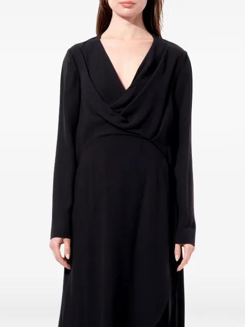 draped long-sleeve gown by BALENCIAGA