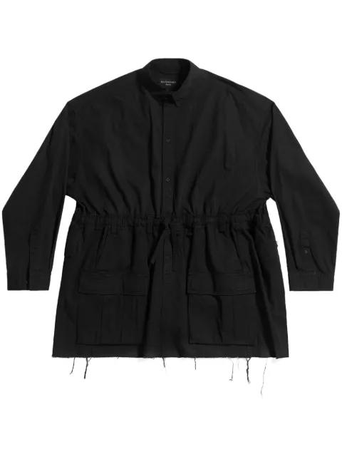 drawstring-waist cotton shirt by BALENCIAGA
