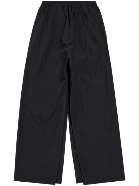 drawstring-waist wide-leg trousers by BALENCIAGA