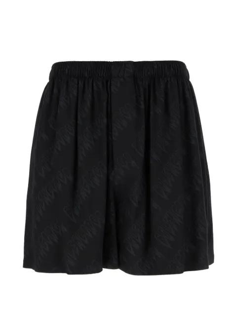 elasticated pattern bermuda shorts by BALENCIAGA
