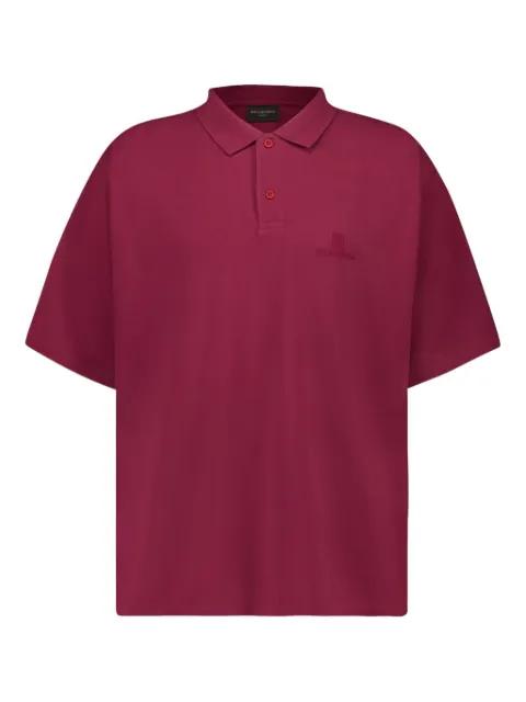 embroidered-logo polo shirt by BALENCIAGA