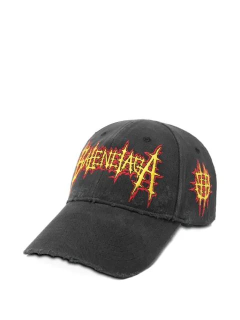 embroidery distressed baseball cap by BALENCIAGA