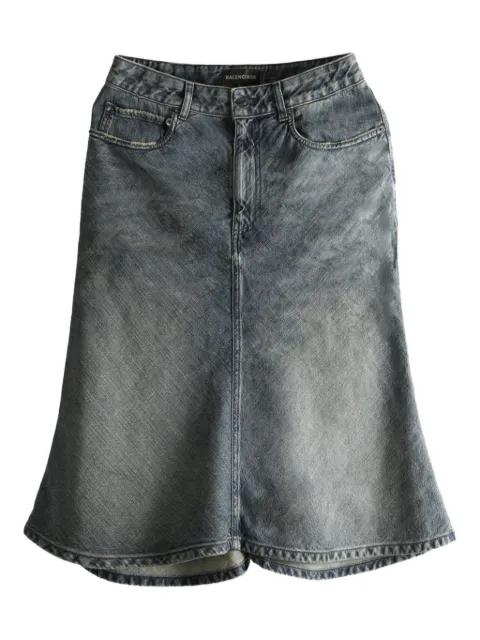 flared denim skirt by BALENCIAGA