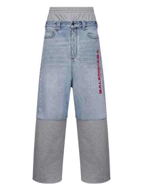 fleece-insert frayed trousers by BALENCIAGA