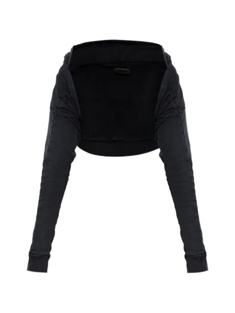 gathered long-sleeves hoodie by BALENCIAGA