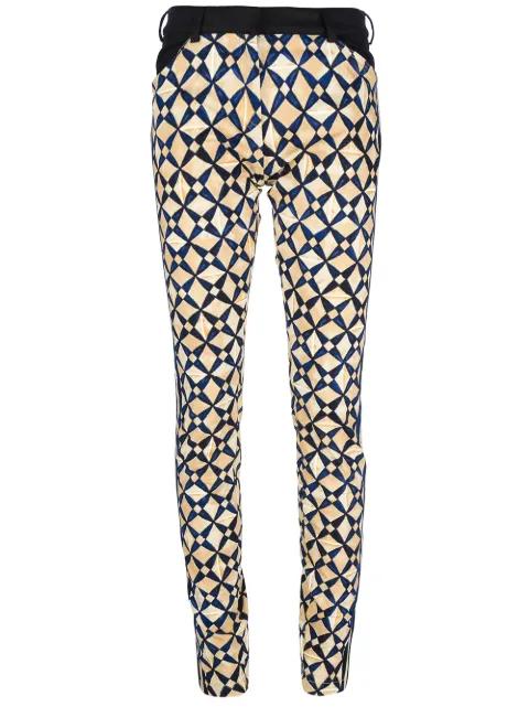 geometric print jeggings by BALENCIAGA
