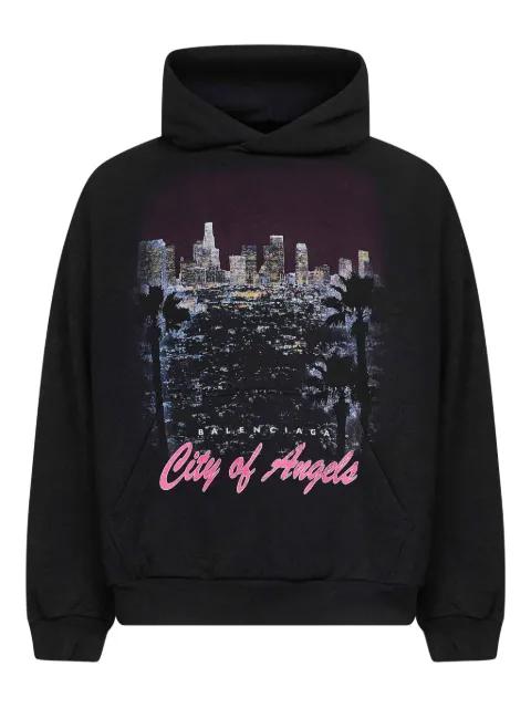 graphic print hoodie by BALENCIAGA