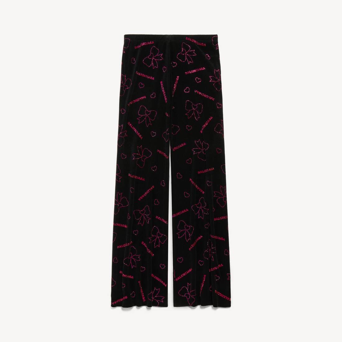 handrawn bows elastic pants by BALENCIAGA