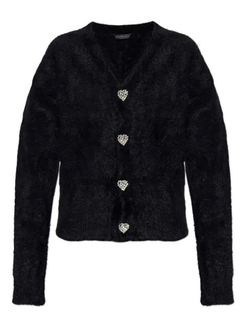 heart-embellishment cardigan by BALENCIAGA
