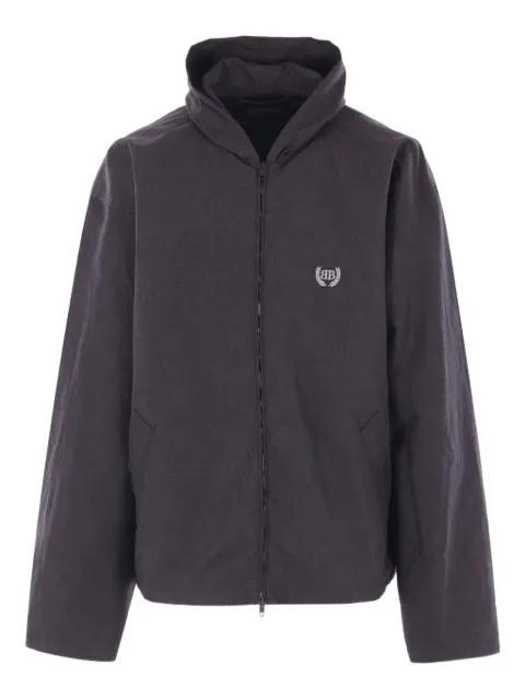 hoodied logo-embroidered jacket by BALENCIAGA