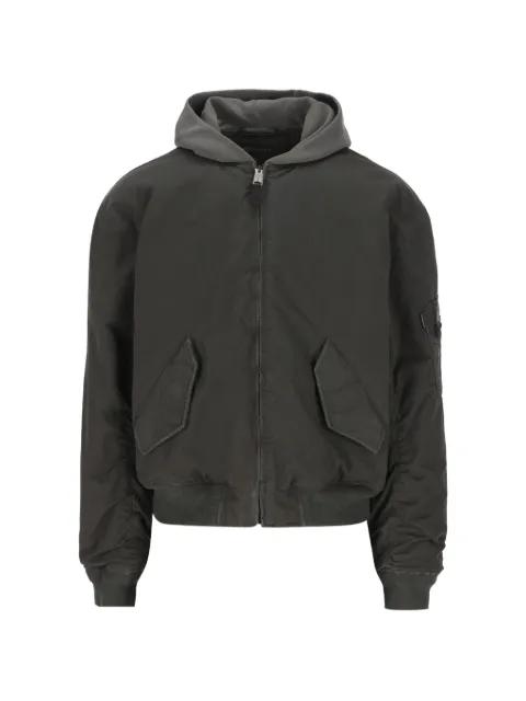 hoodied zip-up bomber jacket by BALENCIAGA
