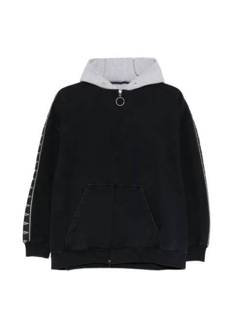 hoodied zip-up sweatshirt by BALENCIAGA