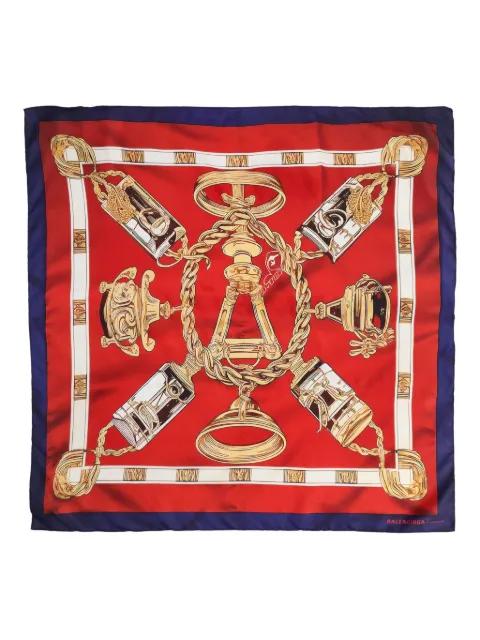 jacquard-pattern logo scarf by BALENCIAGA