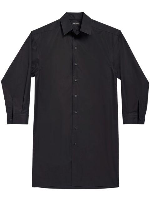 kick-collar shirt dress by BALENCIAGA