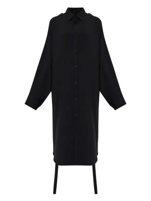 lace-up shirt dress by BALENCIAGA