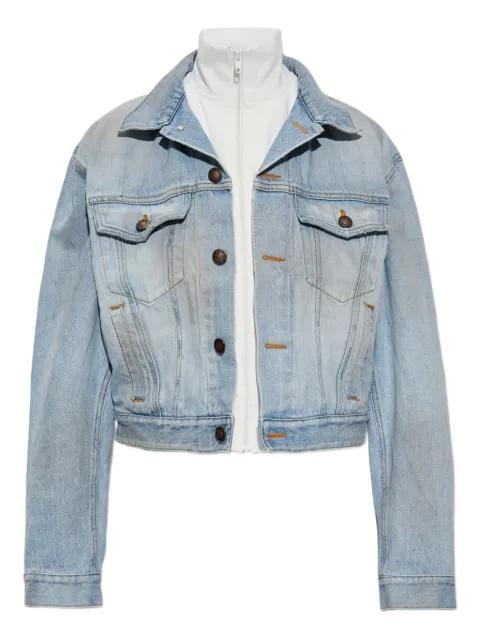 layered denim jacket by BALENCIAGA