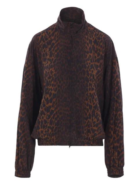 leopard-print zip-up jacket by BALENCIAGA