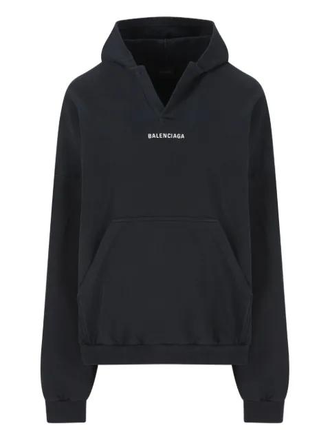 logo-detail cotton hoodie by BALENCIAGA