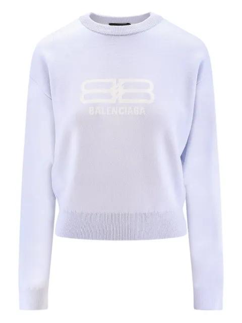 logo-detail crew-neck sweater by BALENCIAGA