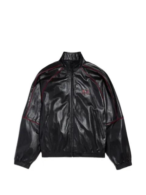 logo-detail leather jacket by BALENCIAGA