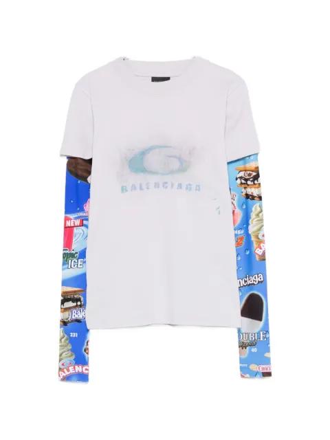 logo-detail long-sleeve top by BALENCIAGA