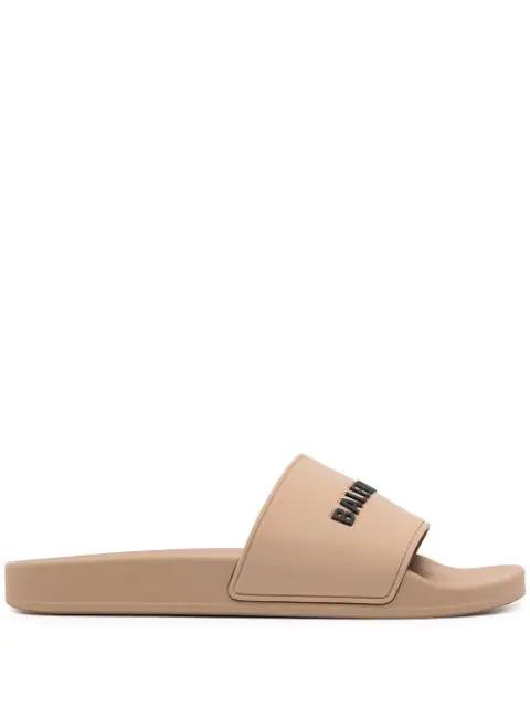 logo-embossed slides by BALENCIAGA