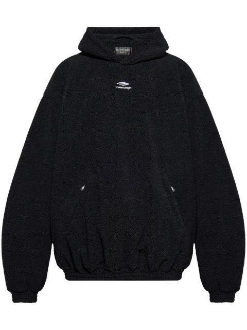 logo-embroidered hoodie by BALENCIAGA