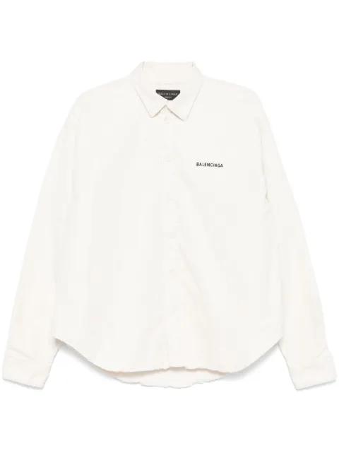 logo-embroidered shirt jacket by BALENCIAGA