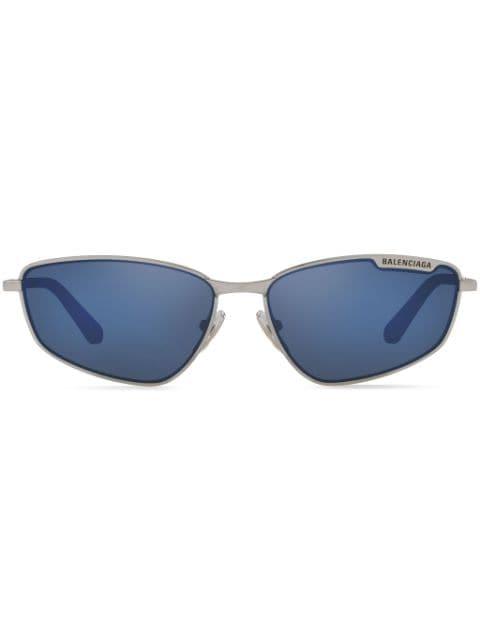 logo-engraved rectangular-frame sunglasses by BALENCIAGA